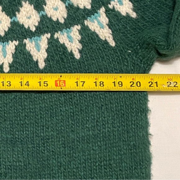Handmade Fair Isle Full Zip Sweater Women's M/L Knit - Picture 15 of 16
